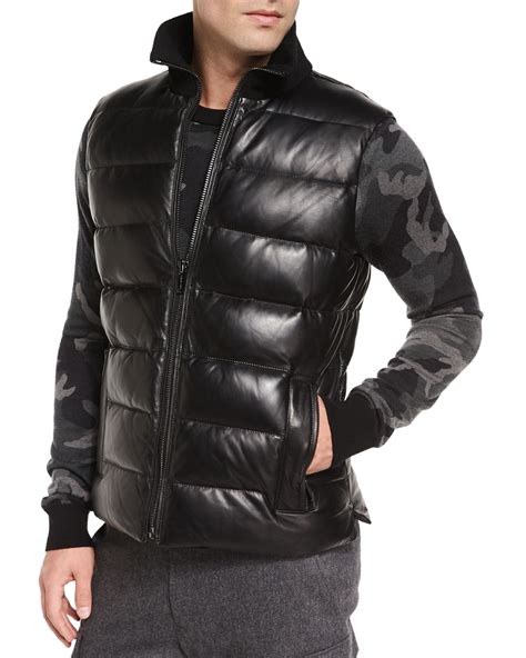 michael kors black down vest|Michael Kors suit vest.